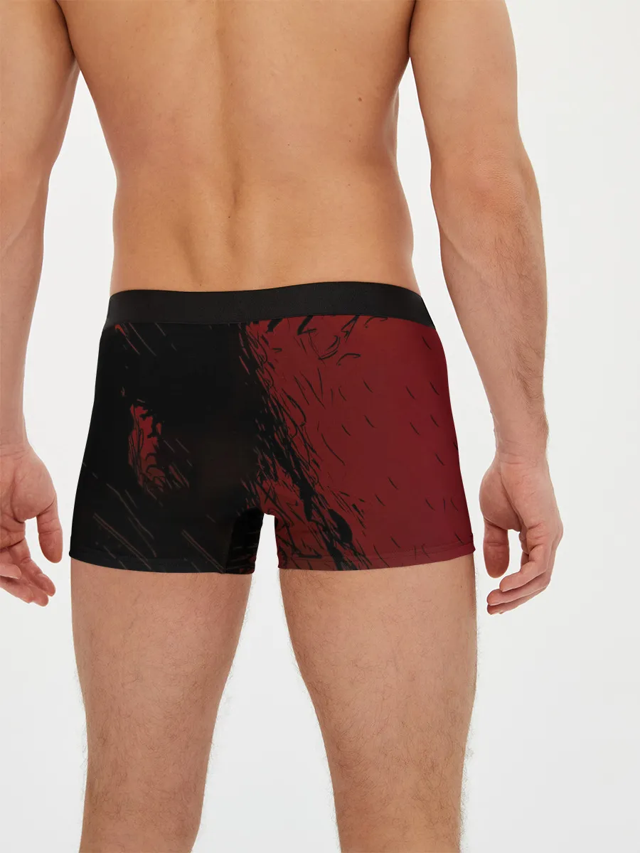 Мужские трусы боксеры / Мощный торс Аста Чёрный клевер