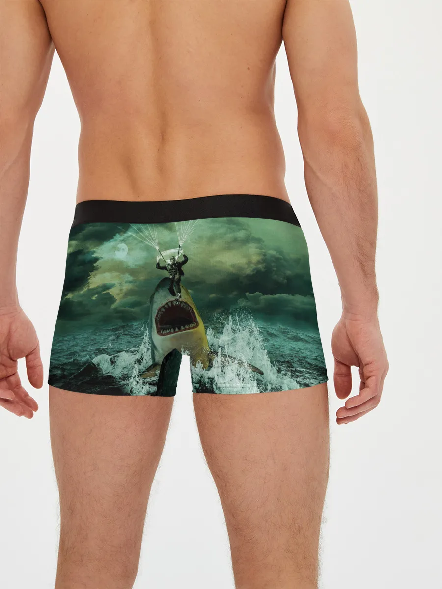 Мужские трусы боксеры / Shark Attack | Акула атакует