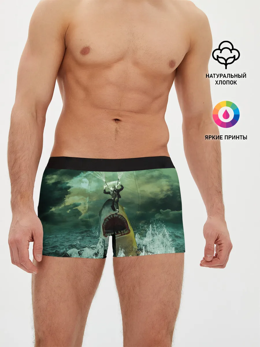 Мужские трусы боксеры / Shark Attack | Акула атакует