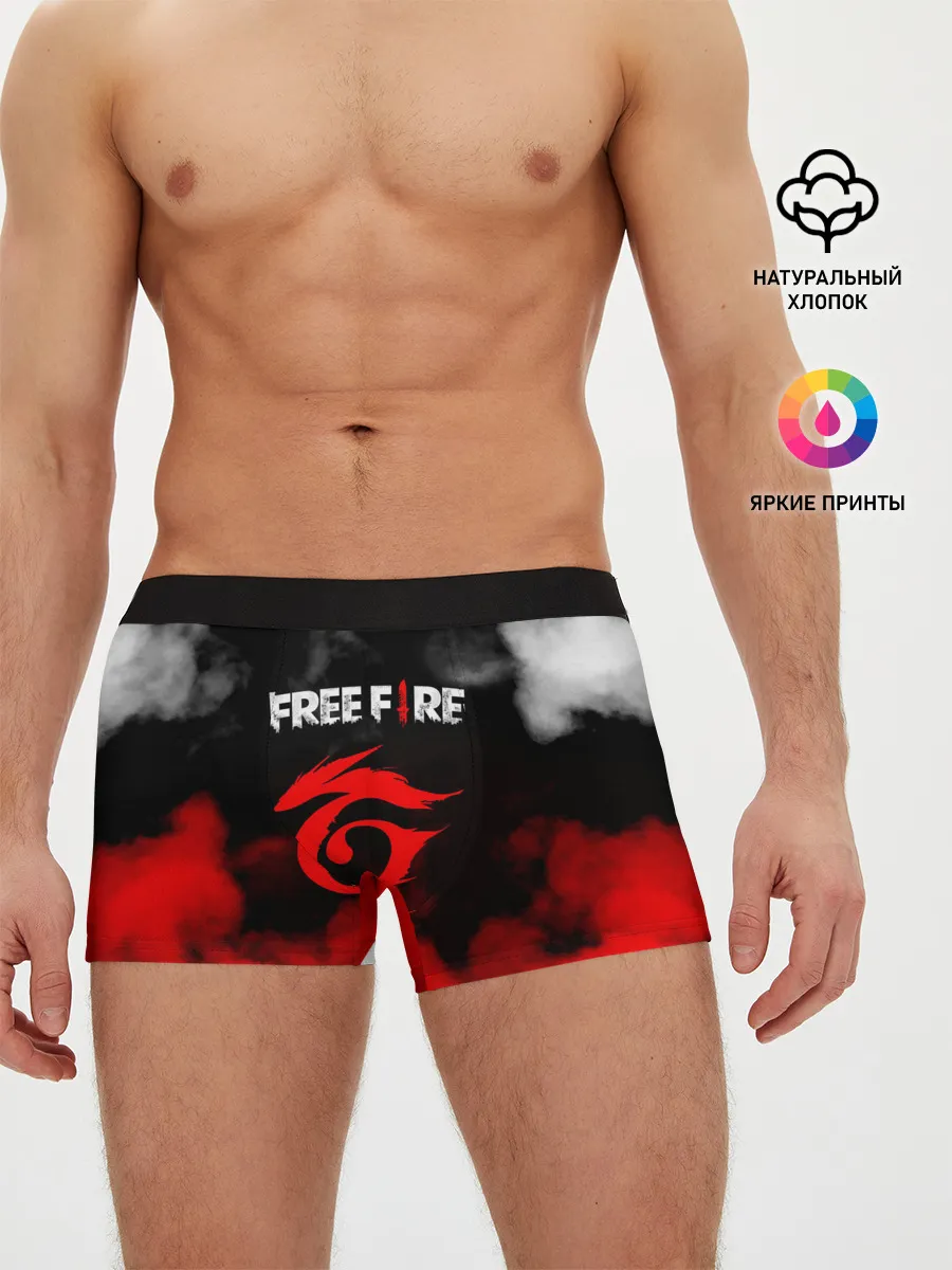 Мужские трусы боксеры / GARENA FREE FIRE / ГАРЕНА ФРИ ФАЕР.