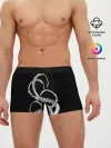 Мужские трусы боксеры / Octopus Black and White