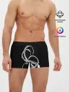 Мужские трусы боксеры / Octopus Black and White