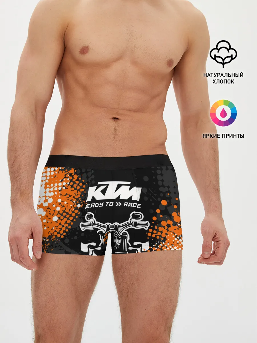 Мужские трусы боксеры / KTM MOTORCYCLES / КТМ МОТОЦИКЛЫ