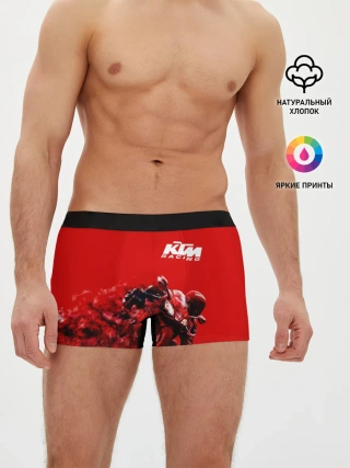 Мужские трусы боксеры / KTM MOTORCYCLES / КТМ МОТОЦИКЛ