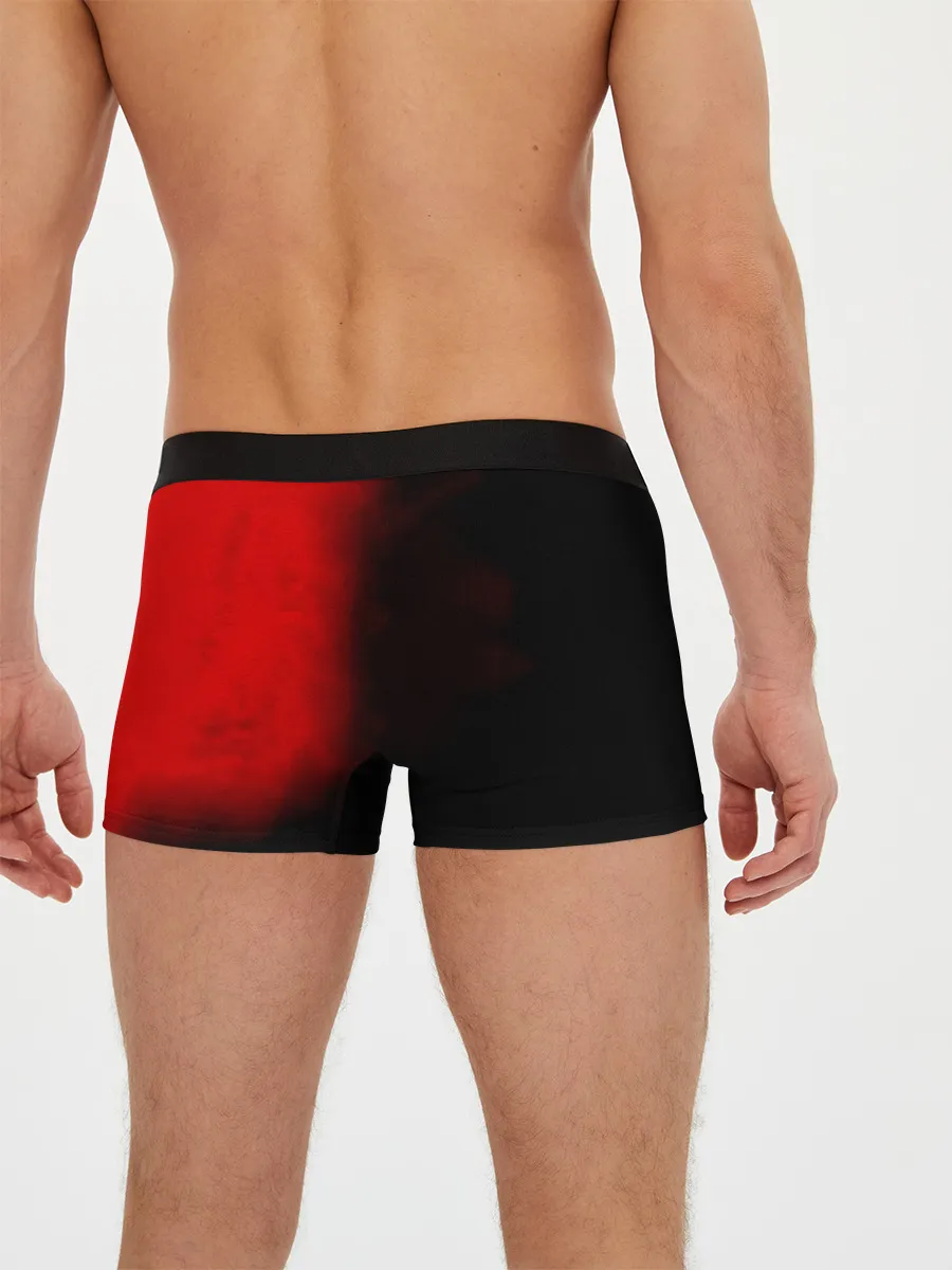 Мужские трусы боксеры / Чёрный Аста красный туман