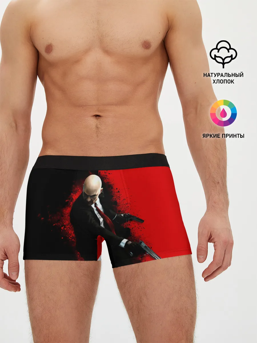 Мужские трусы боксеры / Hitman splash