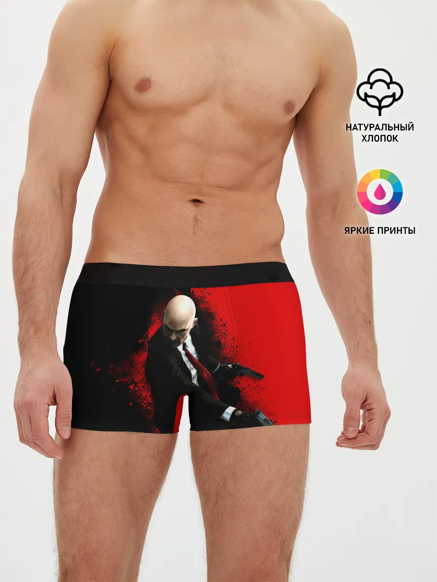 Мужские трусы боксеры / Hitman splash