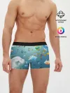 Мужские трусы боксеры / Мультяшные рыбки | Пляжная