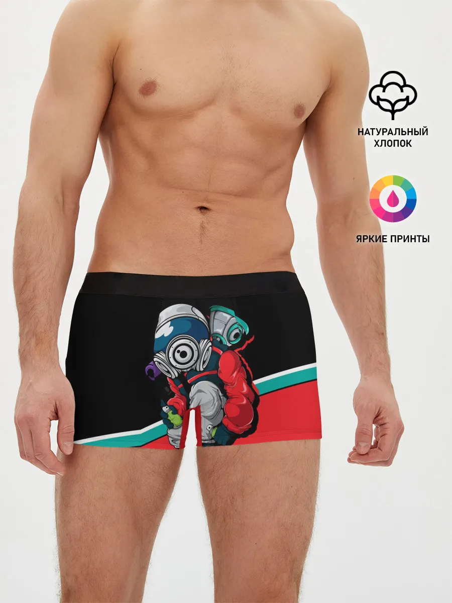 Мужские трусы боксеры / Граффити