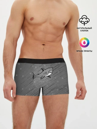 Мужские трусы боксеры / Акула
