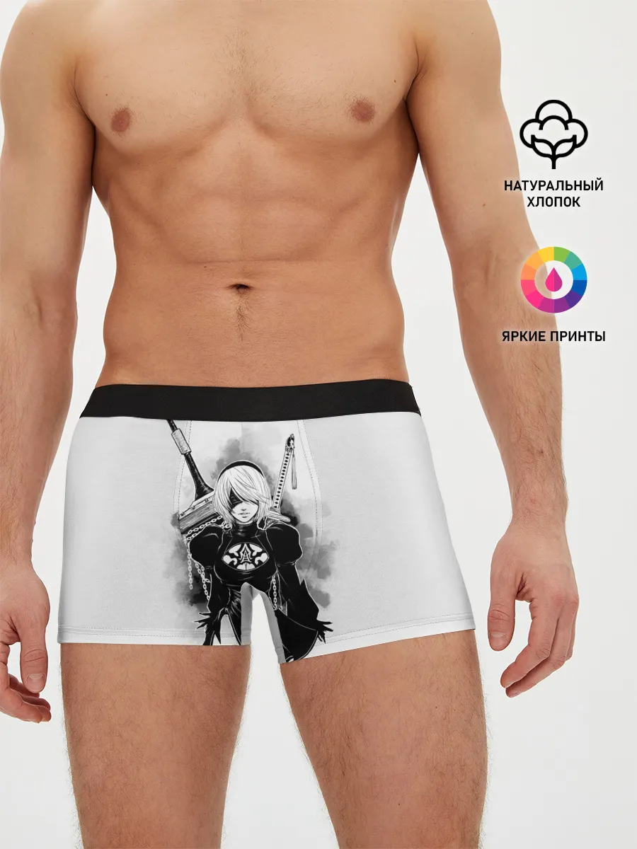 Мужские трусы боксеры / 2B | Nier Automata