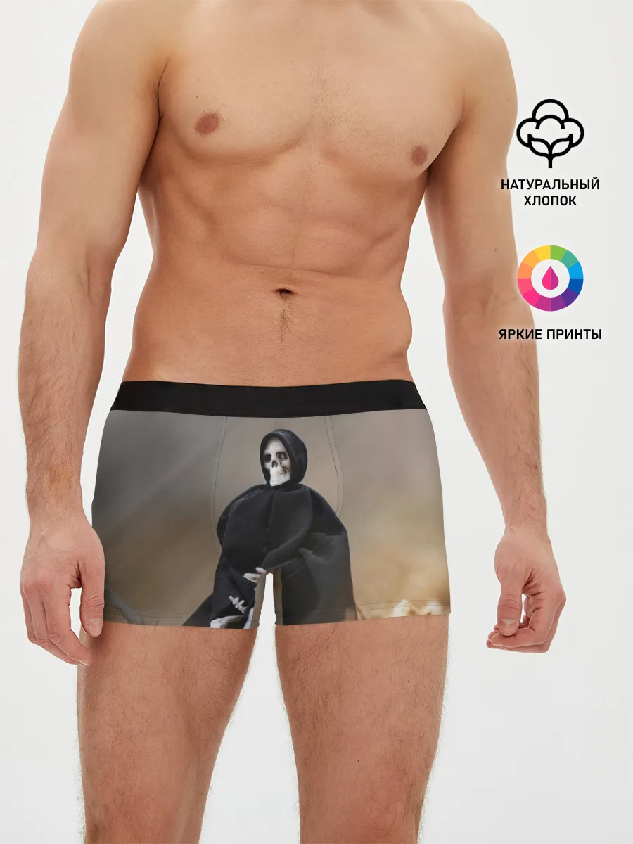 Мужские трусы боксеры / Сидячий Скелет