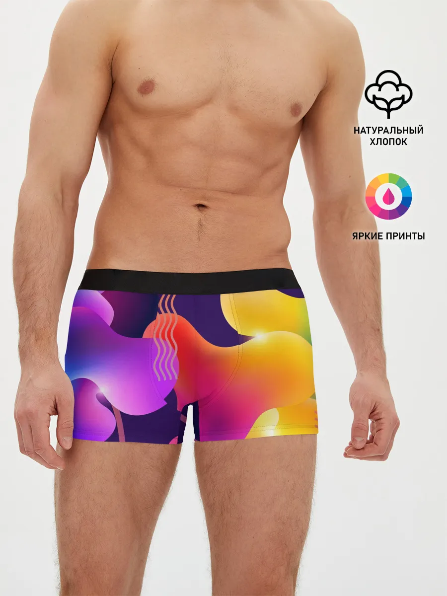 Мужские трусы боксеры / Rainbow T-Shirt