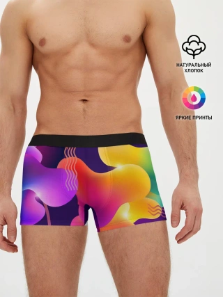 Мужские трусы боксеры / Rainbow T-Shirt