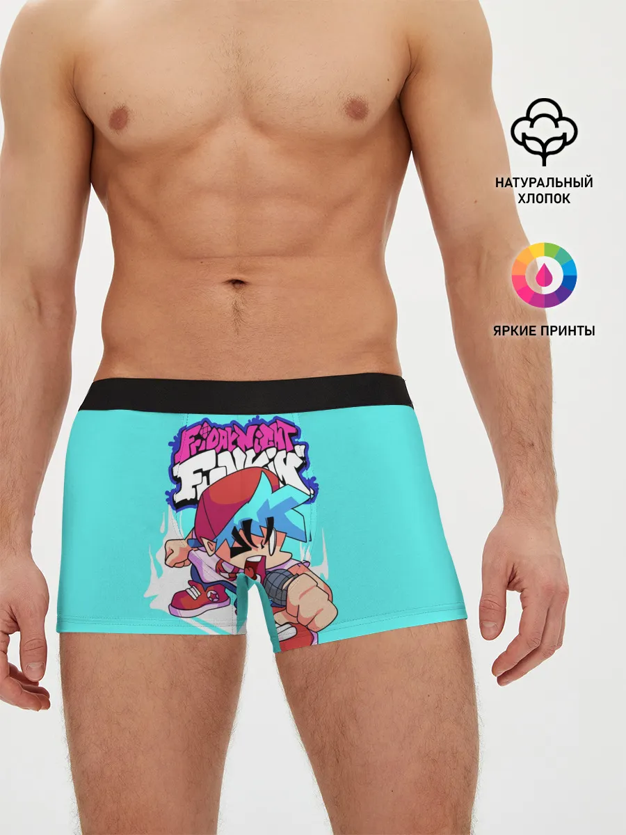 Мужские трусы боксеры / FNF Boyfriend