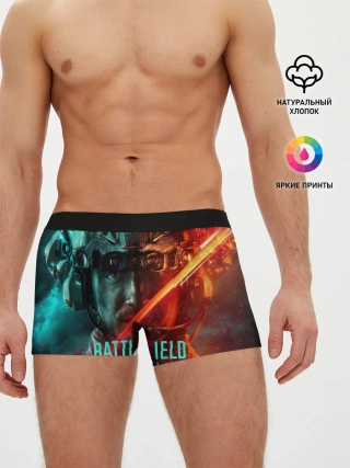 Мужские трусы боксеры / Battlefield 2042 Soldier face