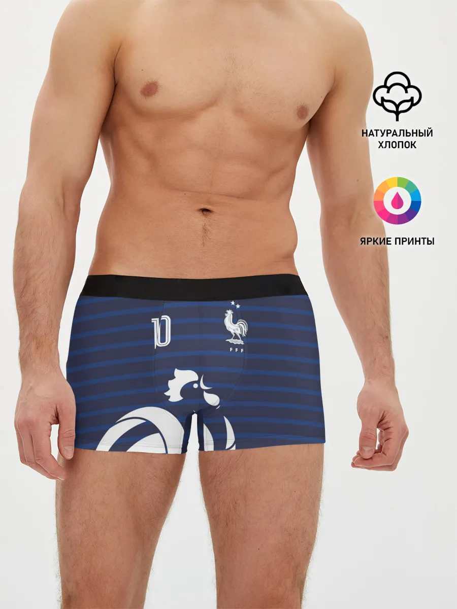 Мужские трусы боксеры / Мбаппе в стиле формы Франции