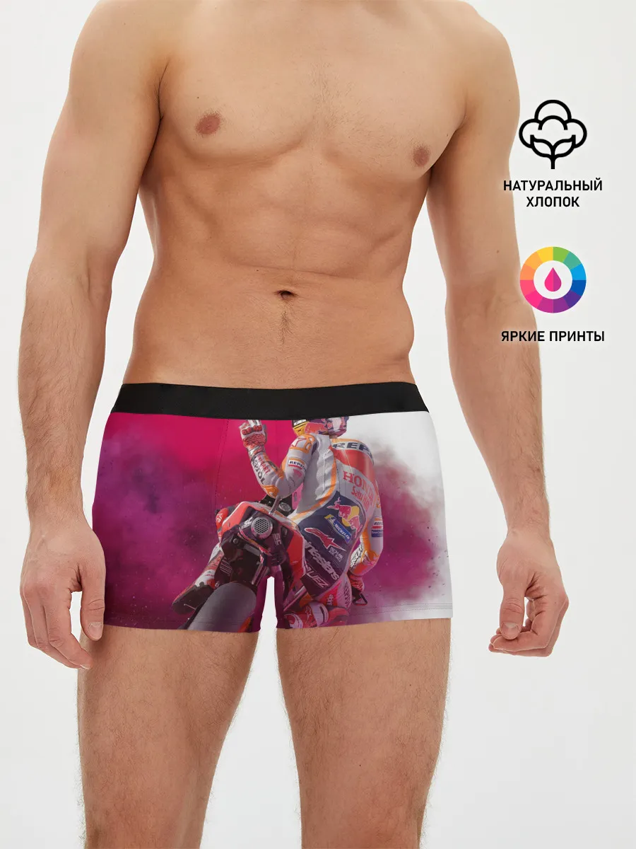 Мужские трусы боксеры / Парень На Мотоцикле