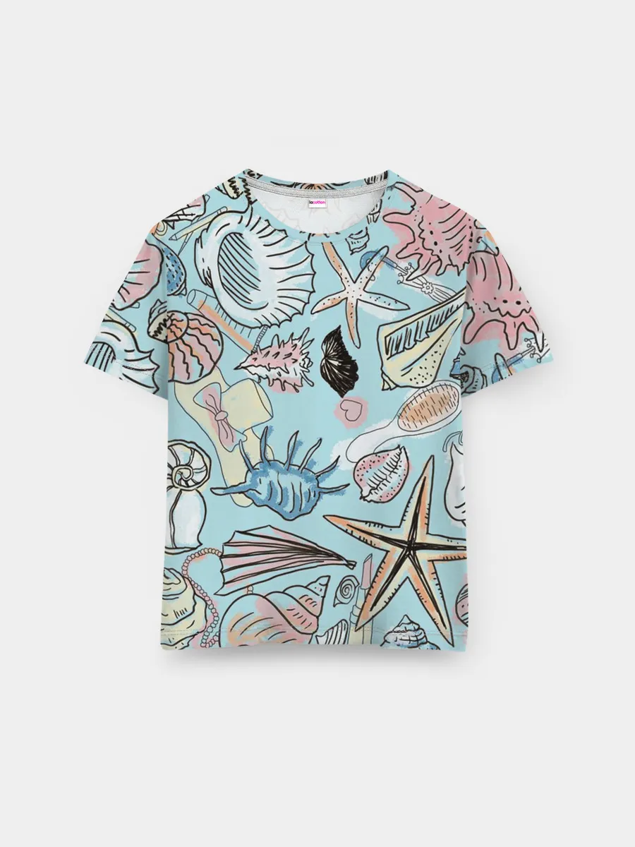 Мужская базовая футболка / Морские обитатели