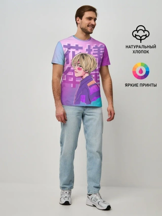 Мужская базовая футболка / Taehyung BTS