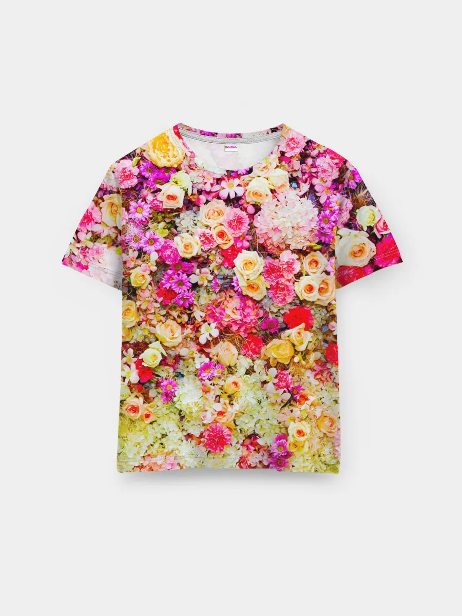 Мужская базовая футболка / Цветы