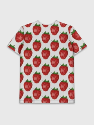 Мужская базовая футболка / Клубника