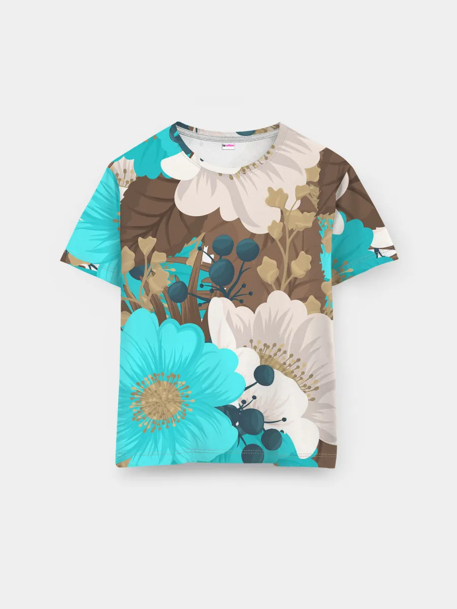 Мужская базовая футболка / Красивые цвеТы