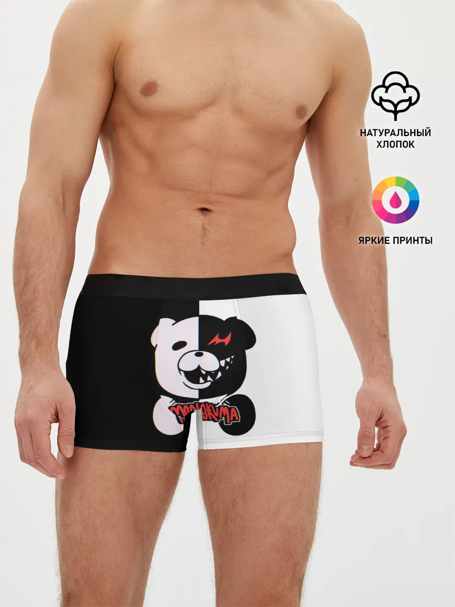 Мужские трусы боксеры / MONOKUMA / МОНОКУМА GLITCH