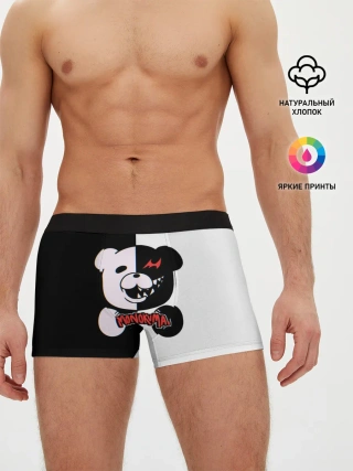 Мужские трусы боксеры / MONOKUMA / МОНОКУМА GLITCH