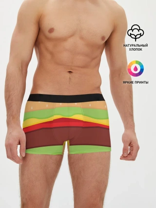 Мужские трусы боксеры / Бургер