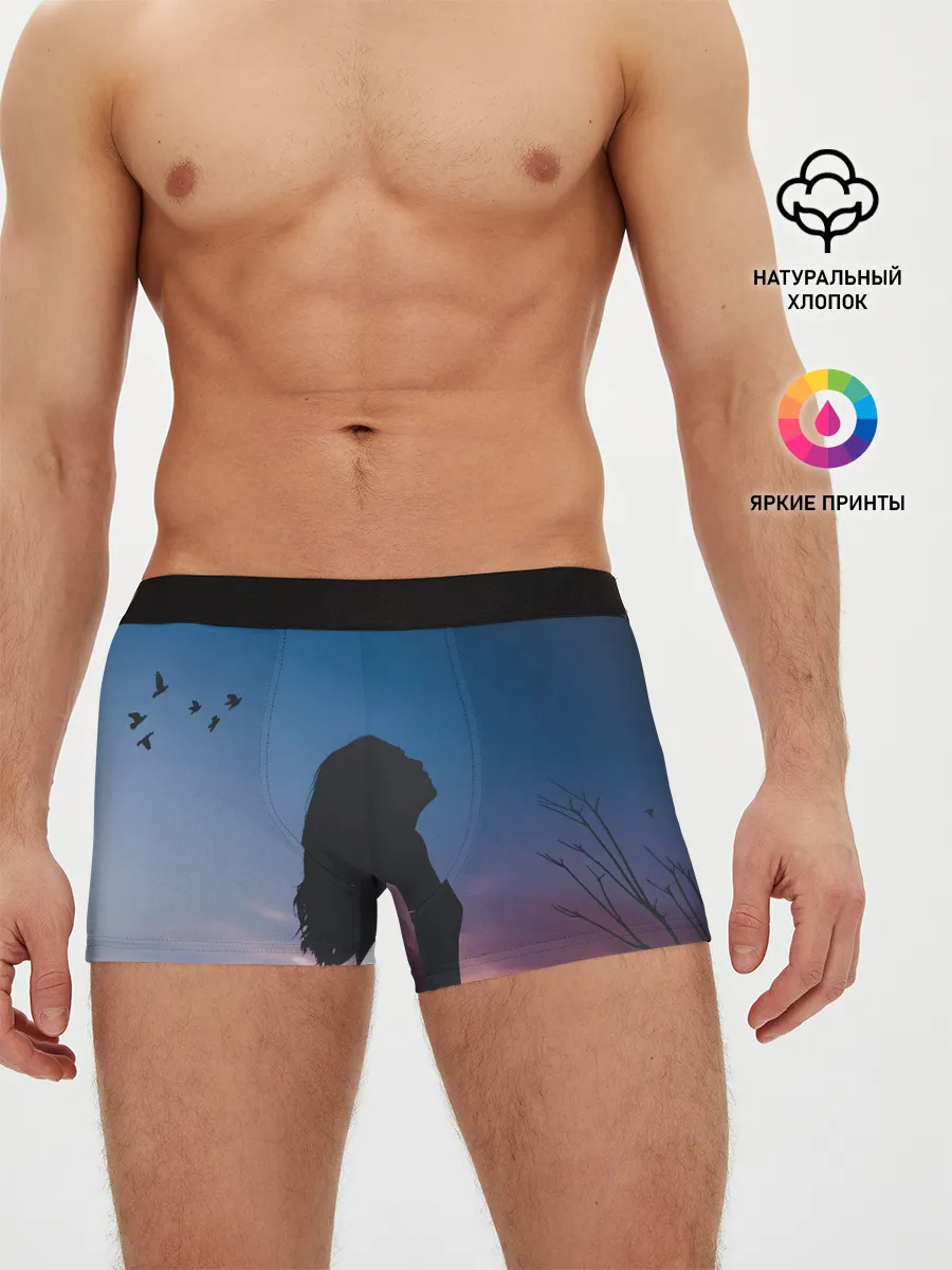 Мужские трусы боксеры / Девушка