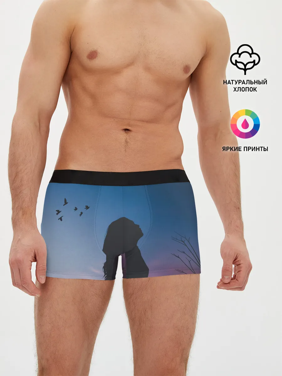 Мужские трусы боксеры / Девушка