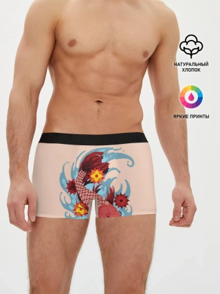 Мужские трусы боксеры / Японский Карп