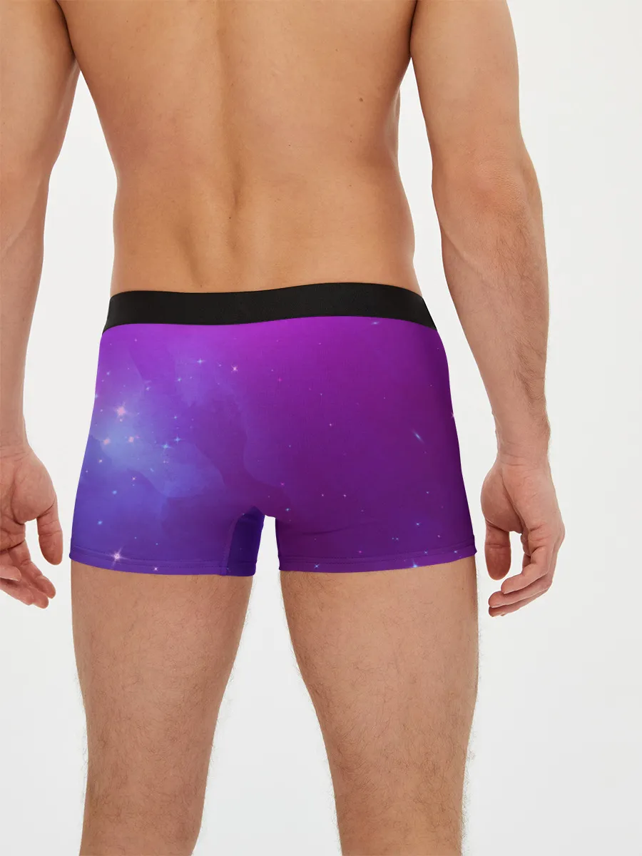 Мужские трусы боксеры / Retrowave Neon Dinosaur