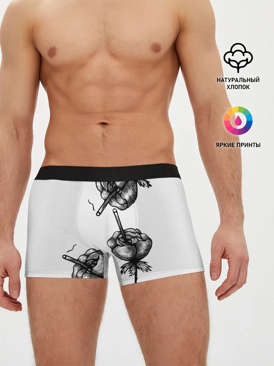 Мужские трусы боксеры / Дымящие розы