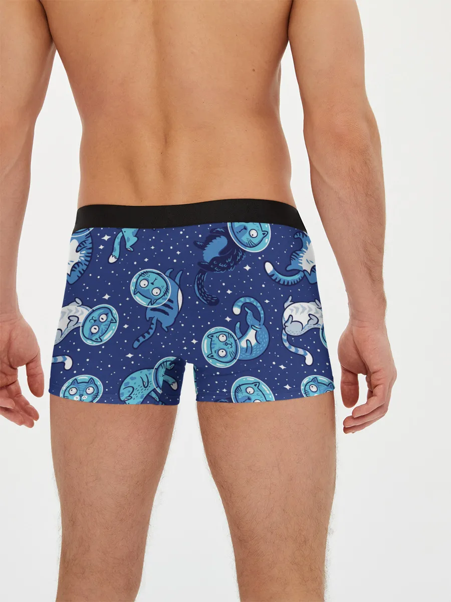 Мужские трусы боксеры / Кот Космонавт