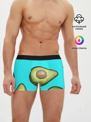 Мужские трусы боксеры / Авокадо