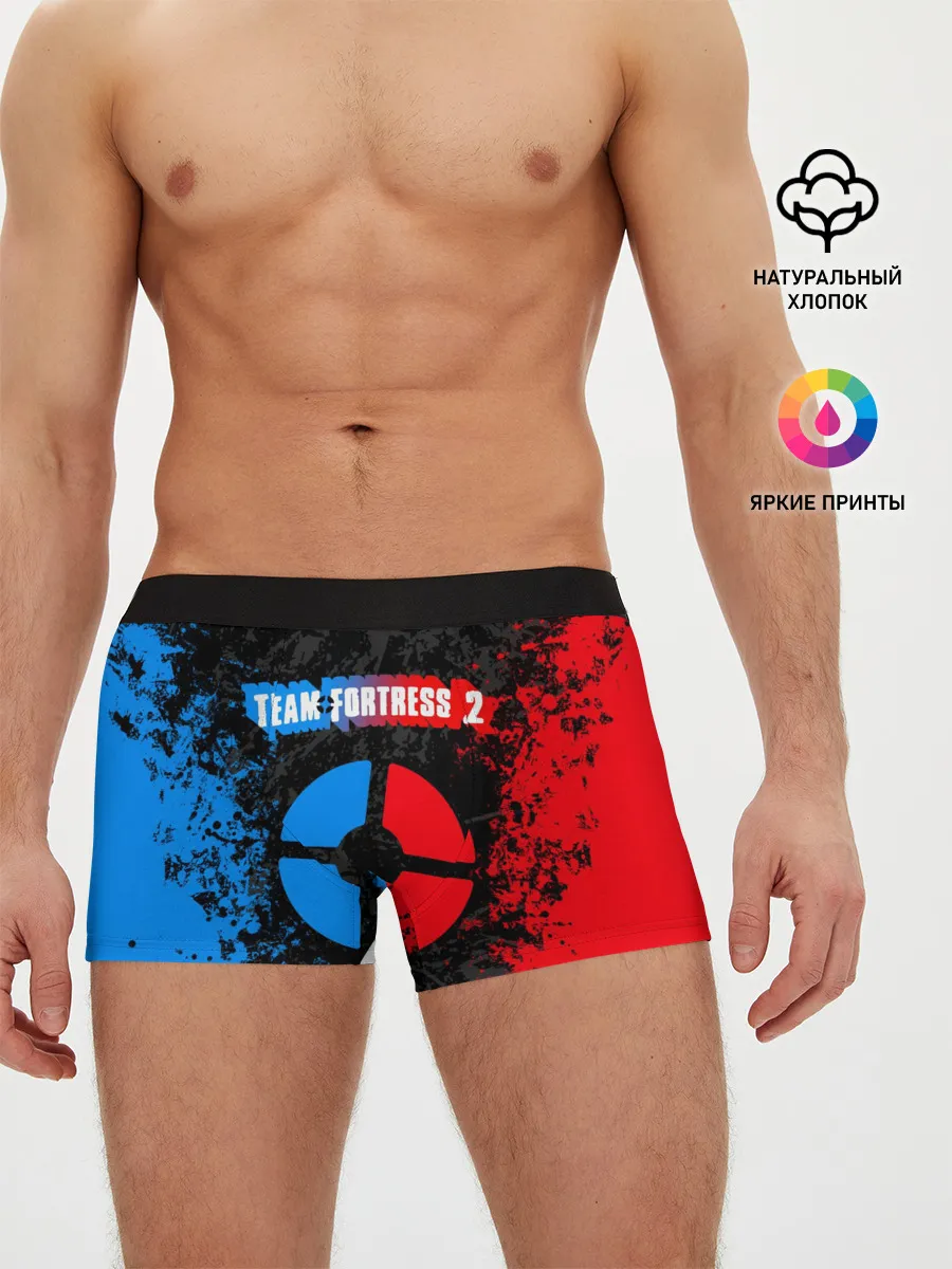 Мужские трусы боксеры / TEAM FORTRESS 2 RED VS BLUE