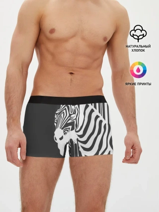Мужские трусы боксеры / Зебра