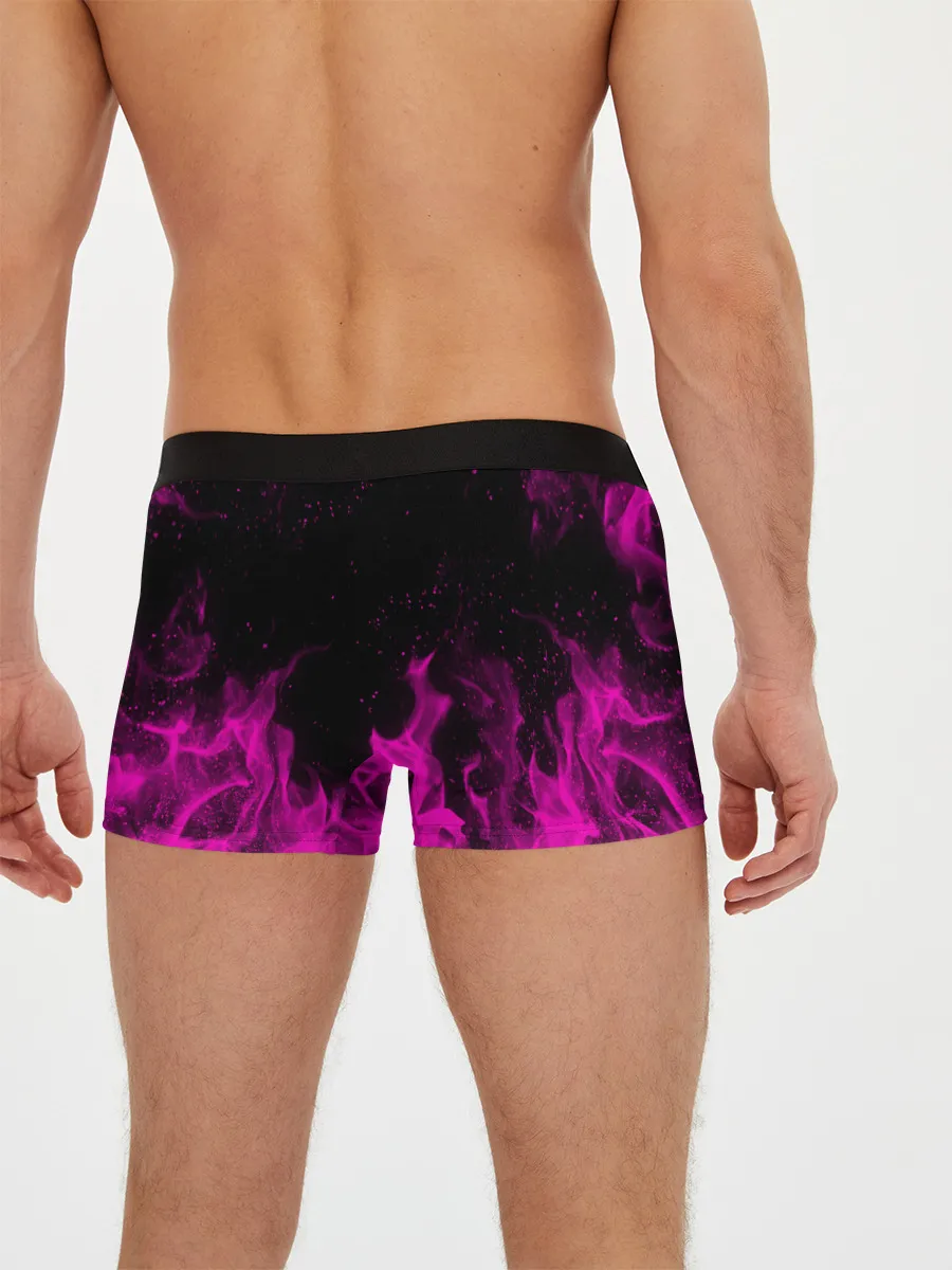 Мужские трусы боксеры / KILLER QUEEN розовое пламя