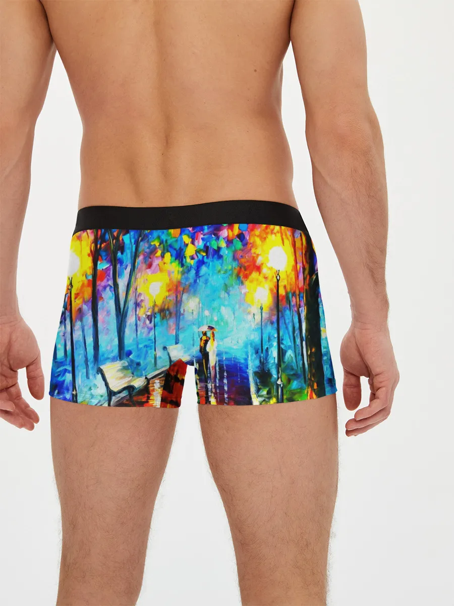Мужские трусы боксеры / ВЕЧЕРНЯЯ ПРОГУЛКА