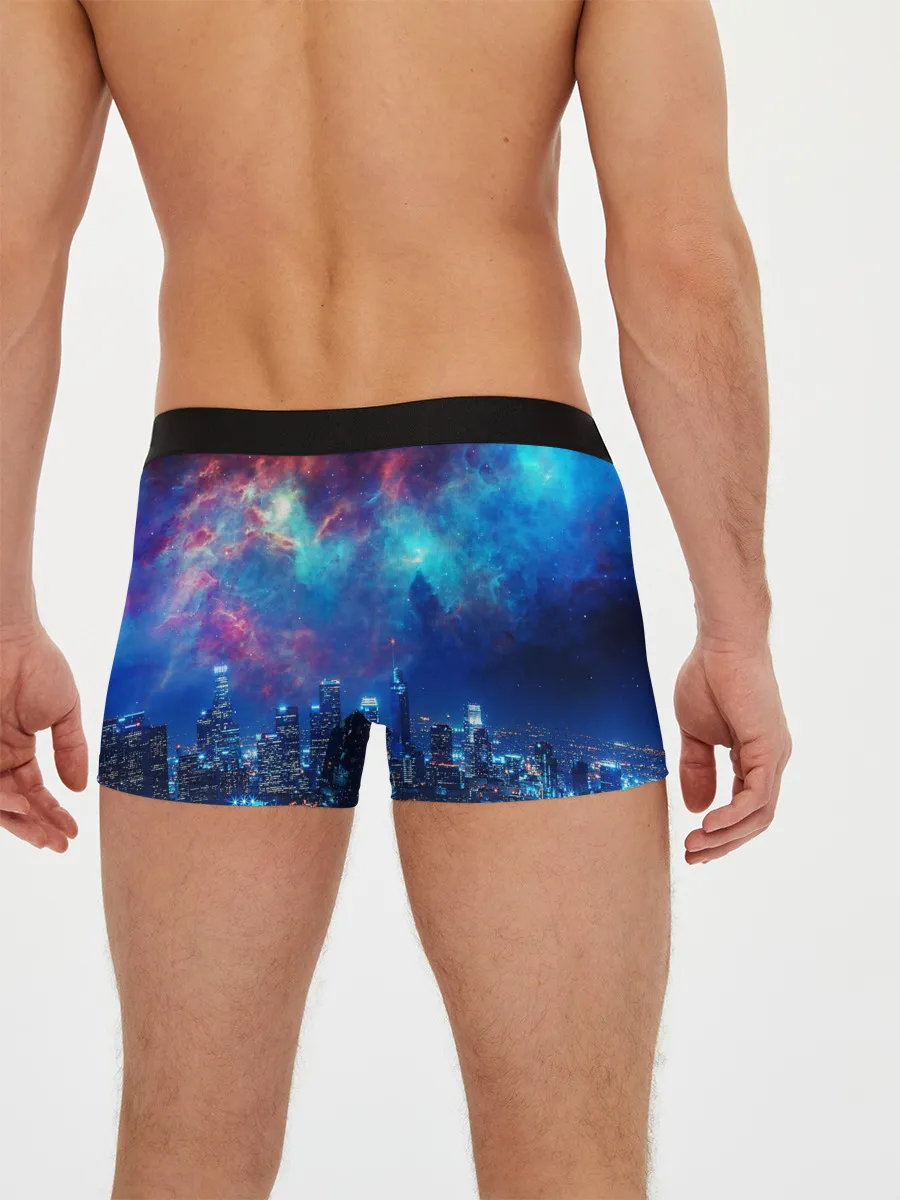 Мужские трусы боксеры / НОЧЬ В ГОРОДЕ