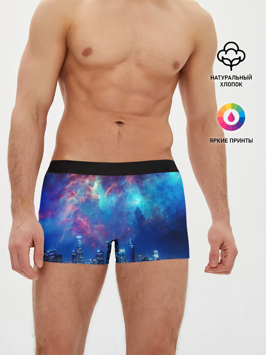 Мужские трусы боксеры / НОЧЬ В ГОРОДЕ