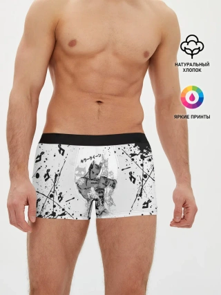 Мужские трусы боксеры / KILLER QUEEN черные брызги