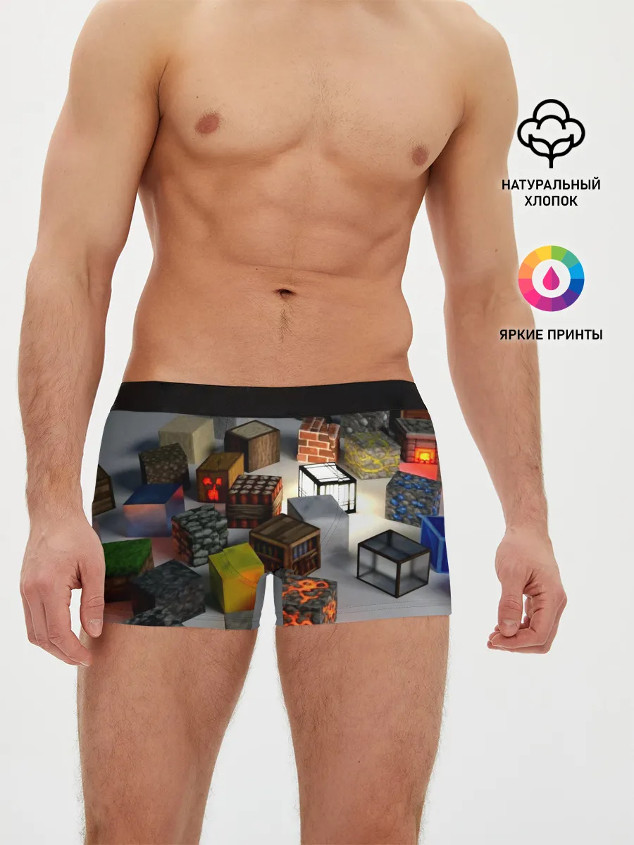 Мужские трусы боксеры / MINECRAFT BLOX