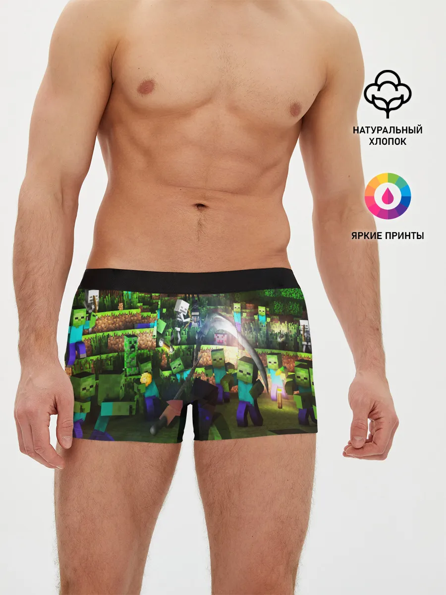 Мужские трусы боксеры / MINECRAFT Creeper