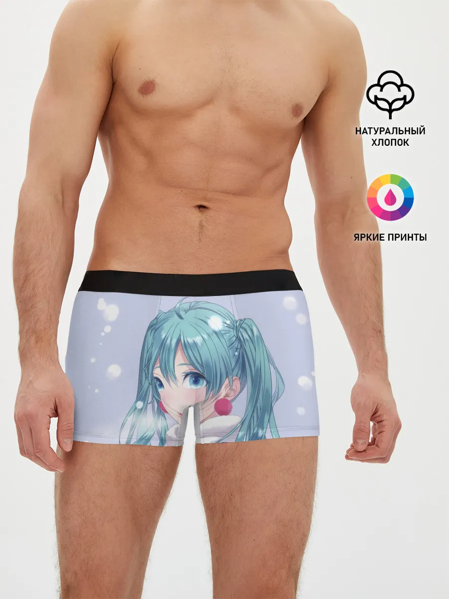Мужские трусы боксеры / Hatsune Miku. Winter