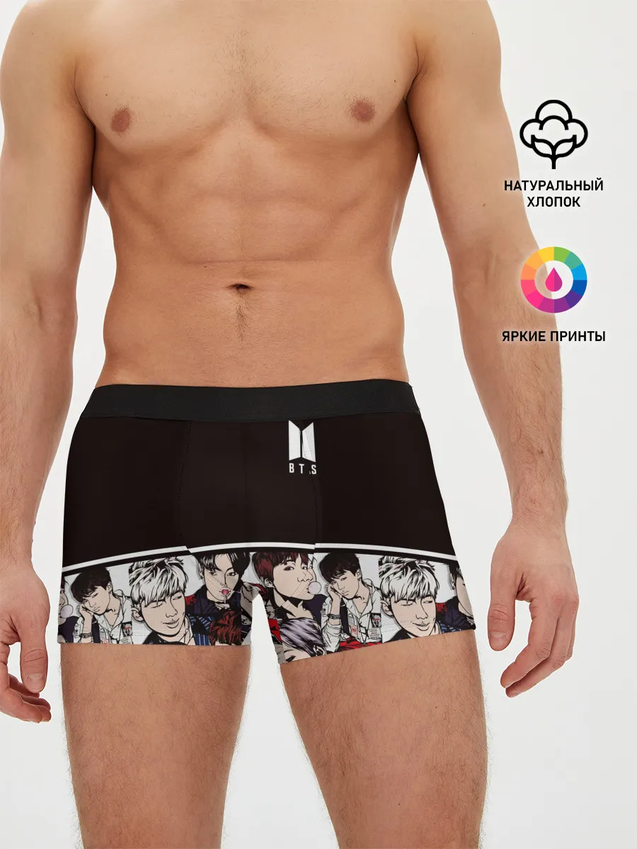 Мужские трусы боксеры / BTS