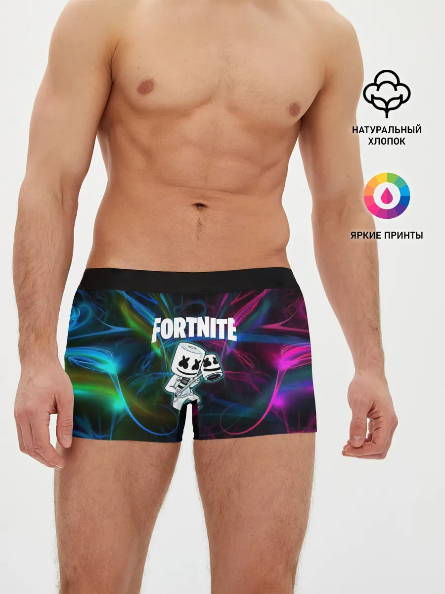 Мужские трусы боксеры / Fortnite x Marshmallow.