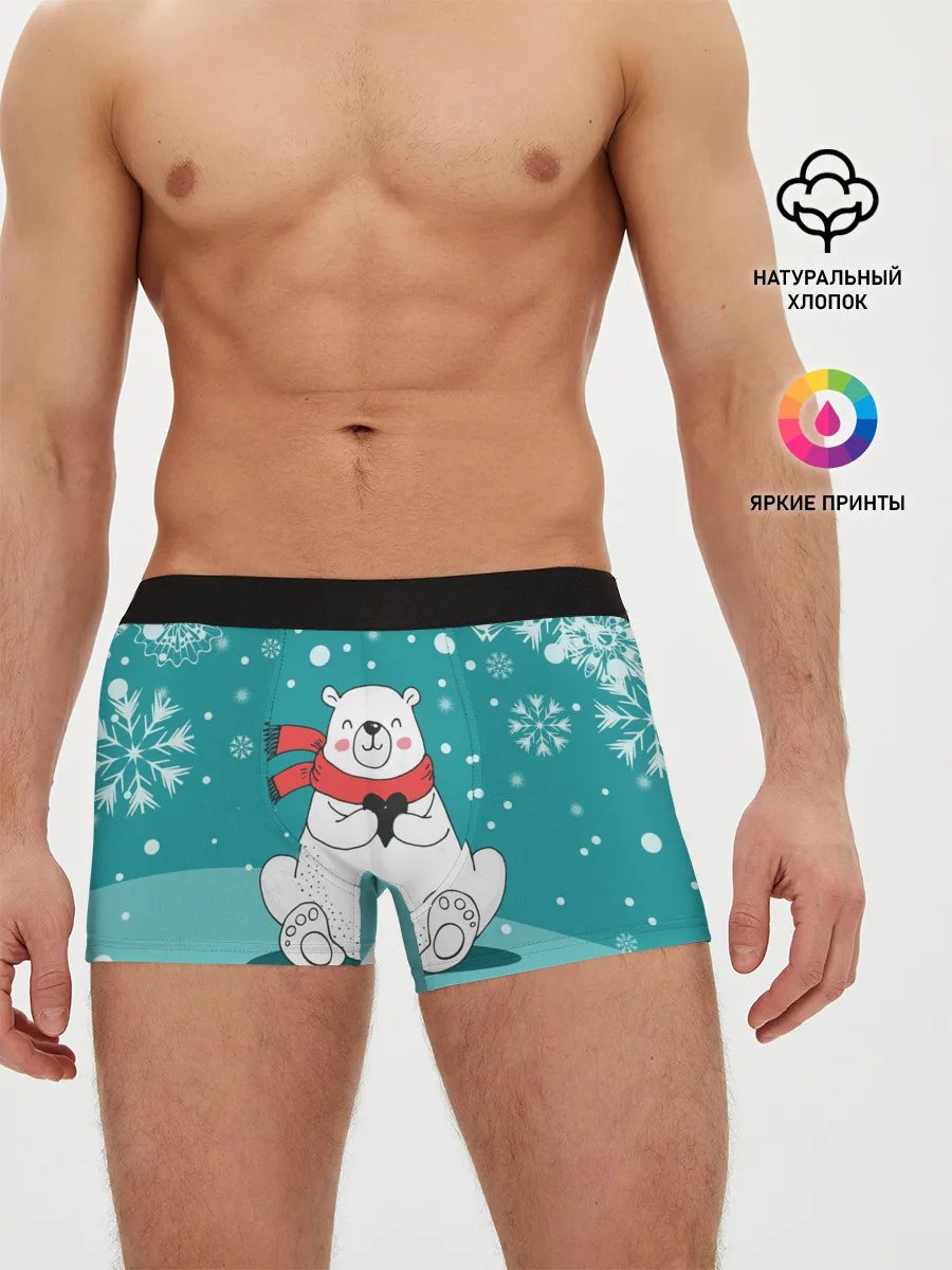 Мужские трусы боксеры / North bear
